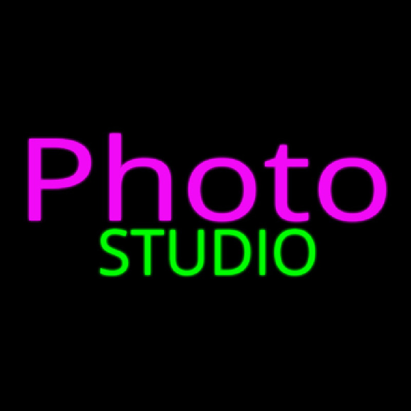 Pink Photo Studio Leuchtreklame