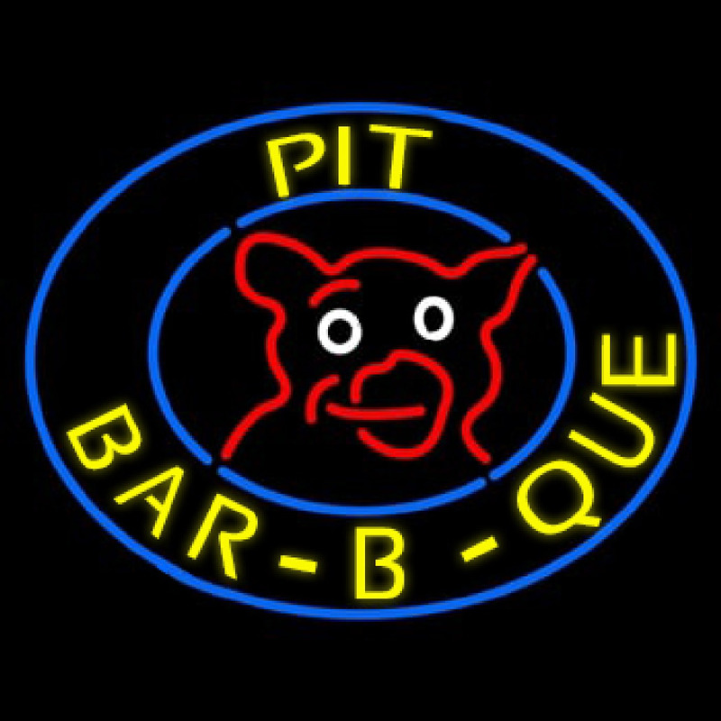 Pit BBQ Leuchtreklame