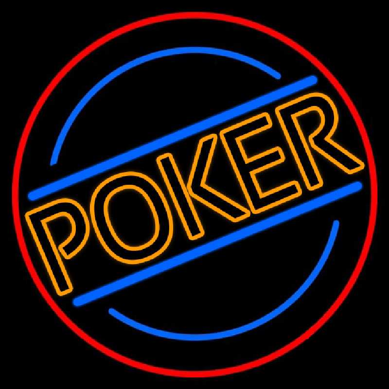 Poker 2 Leuchtreklame