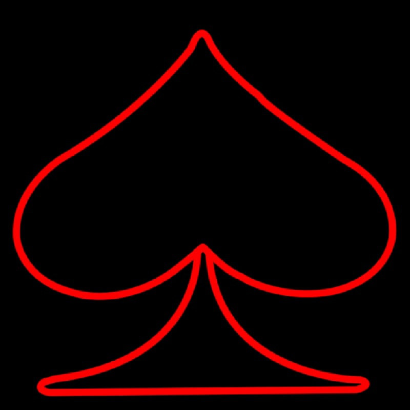 Poker Symbol Leuchtreklame