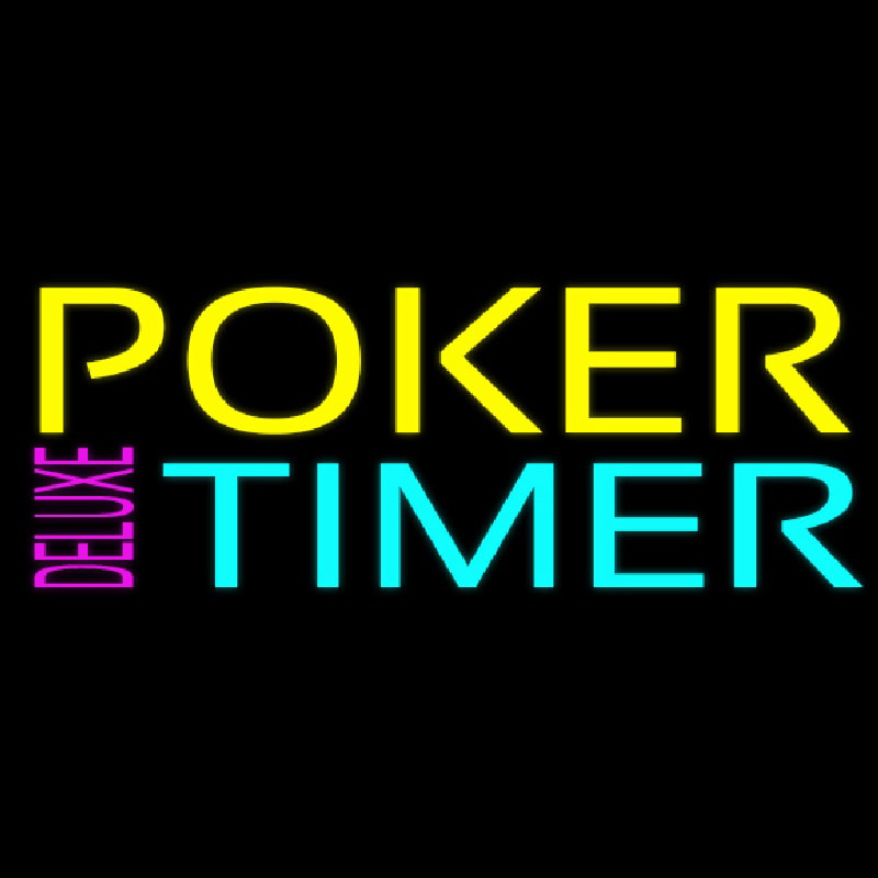 Poker Timer Delu e 1 Leuchtreklame