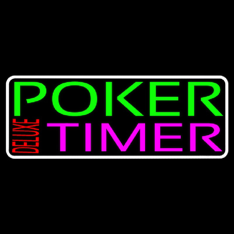 Poker Timer Delu e 2 Leuchtreklame