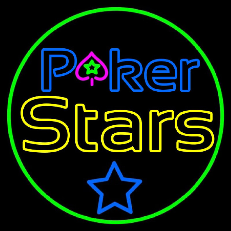 Pokers Stars 1 Leuchtreklame