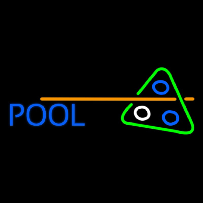 Pool Leuchtreklame