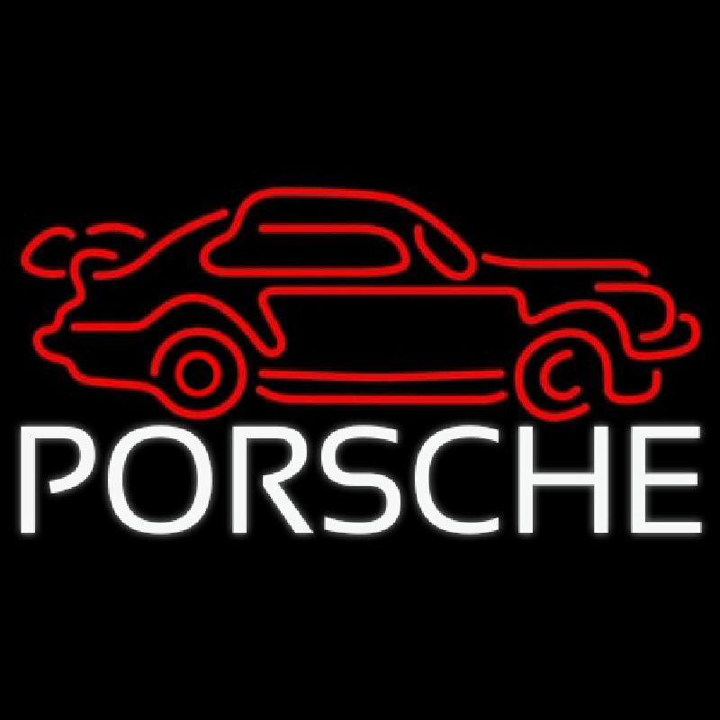 Porsche Car Leuchtreklame