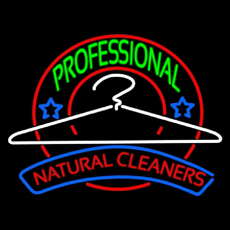 Professional Natural Cleaners Leuchtreklame