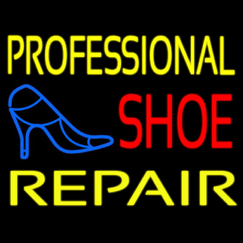 Professional Shoe Repair Leuchtreklame