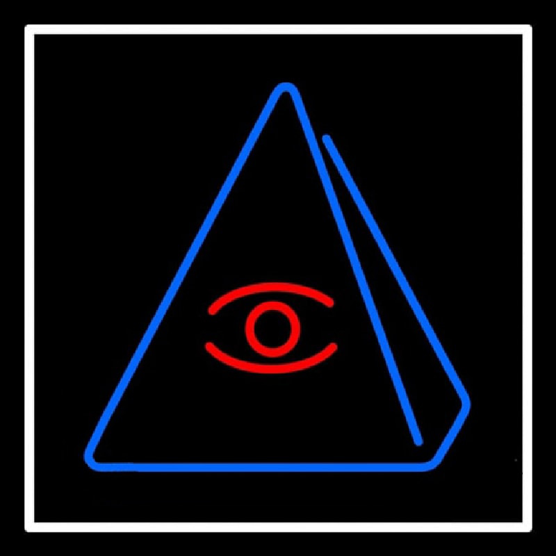 Psychic Eye Pyramid Leuchtreklame