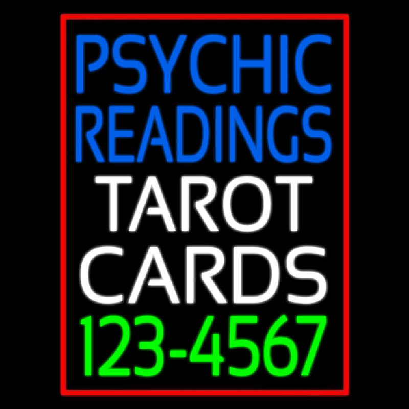 Psychic Readings Tarot Cards Phone Number Leuchtreklame