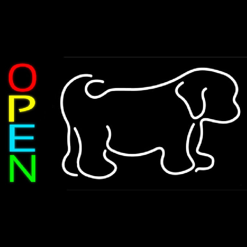 Puppies With Logo 2 Leuchtreklame