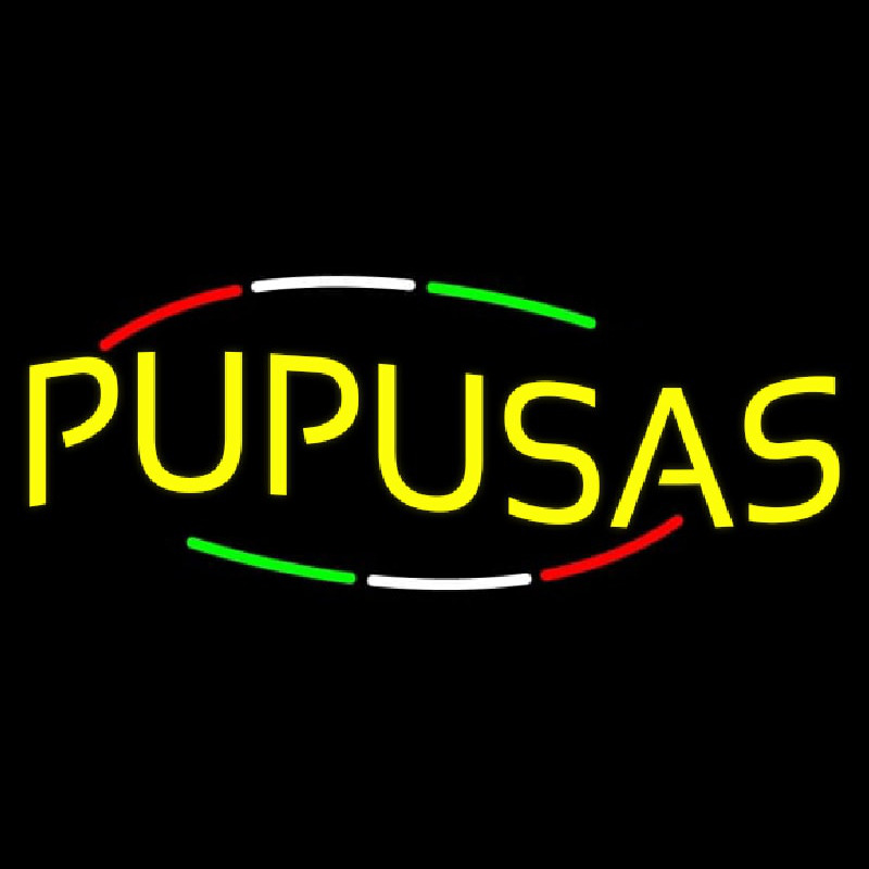 Pupusas Leuchtreklame