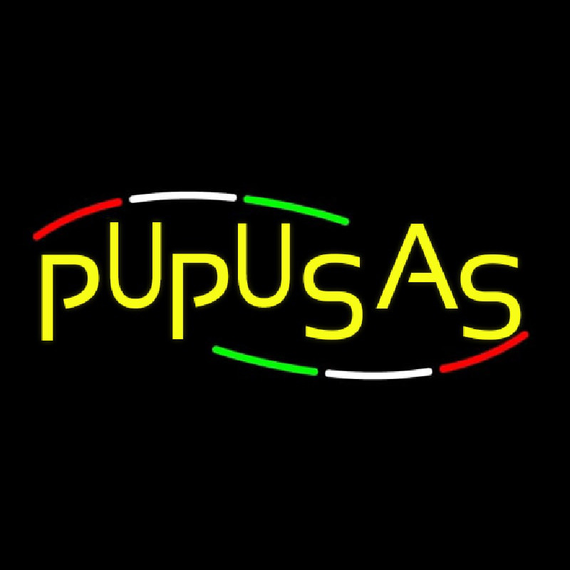 Pupusas Leuchtreklame