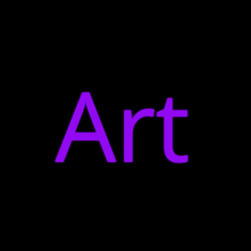 Purple Art Cursive Leuchtreklame