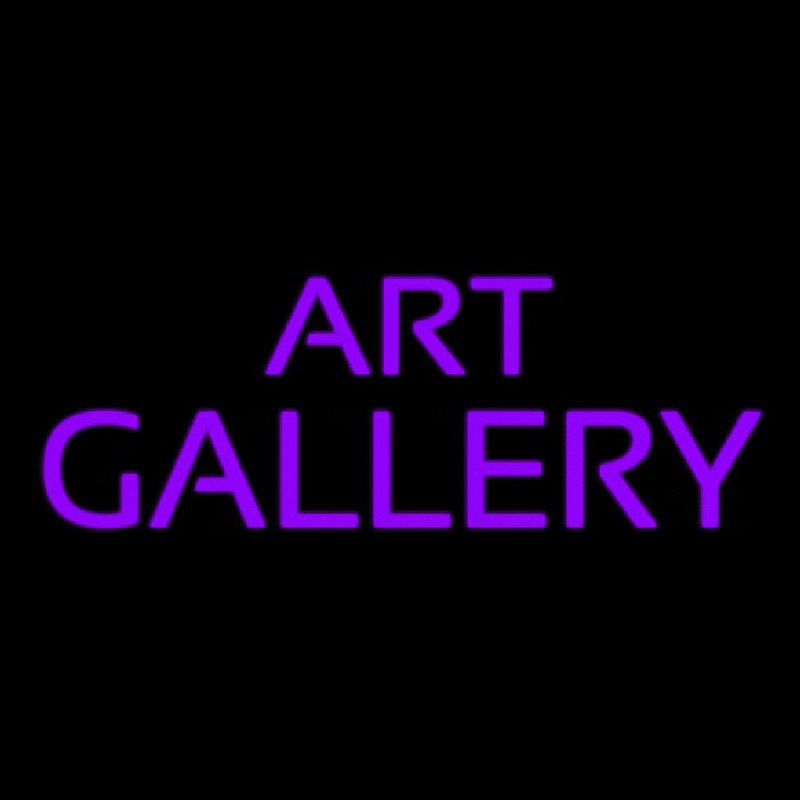 Purple Art Gallery Leuchtreklame