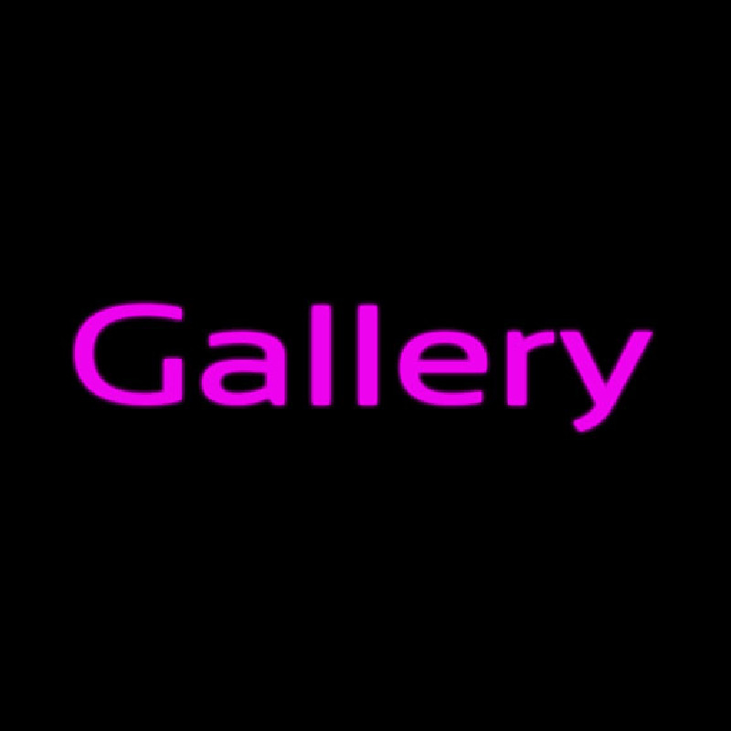 Purple Cursive Gallery Leuchtreklame