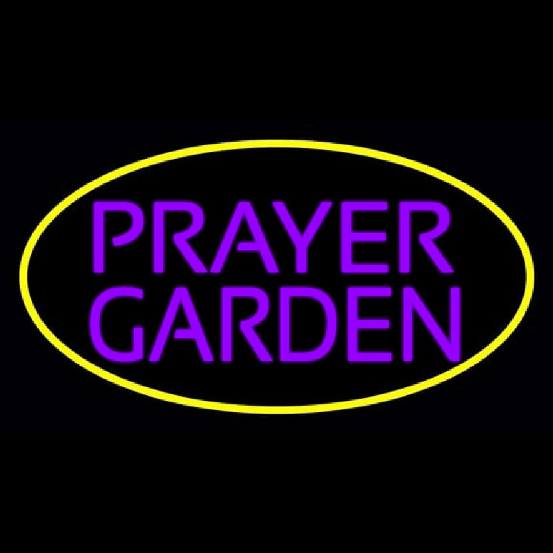 Purple Prayer Garden Leuchtreklame