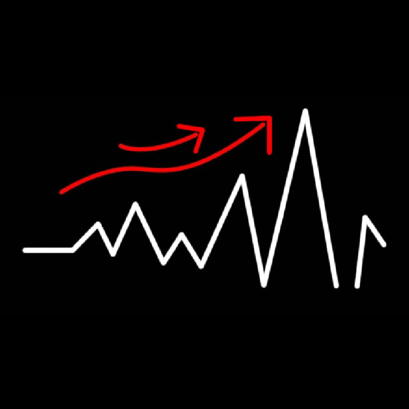 Raising Pulse Wave Leuchtreklame