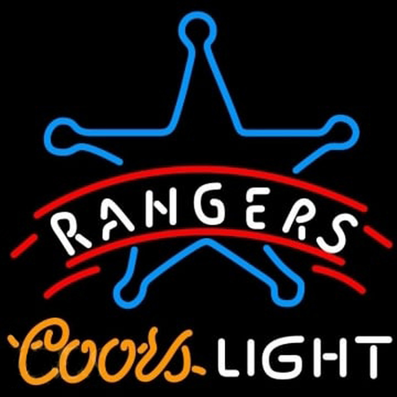 Rangers Coors Light Leuchtreklame