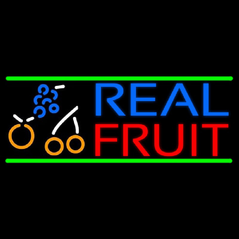 Real Fruit Smoothies Leuchtreklame