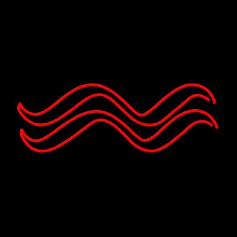 Red Aquarius Logo Leuchtreklame