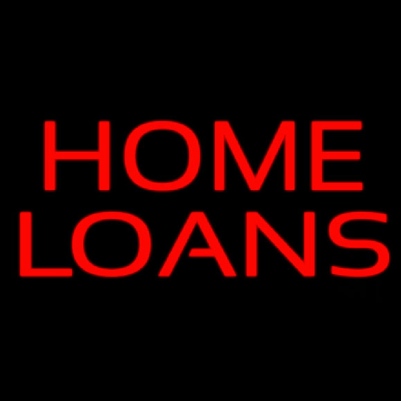 Red Block Home Loans Leuchtreklame