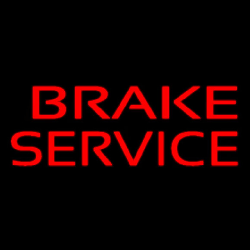 Red Brake Service Leuchtreklame