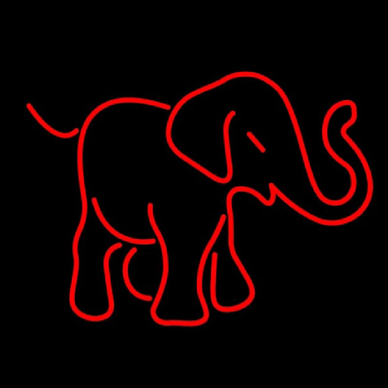 Red Elephant Logo Leuchtreklame