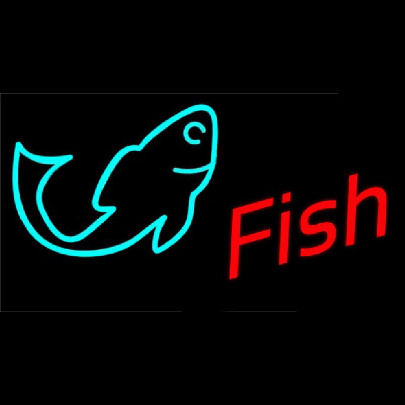 Red Fish Logo 1 Leuchtreklame