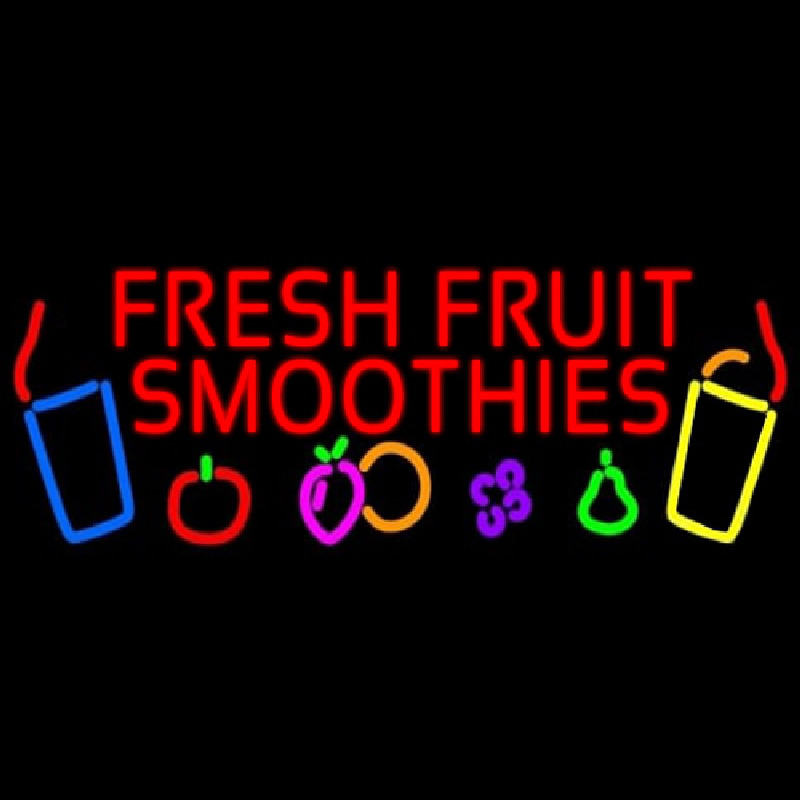 Red Fresh Smoothies Leuchtreklame