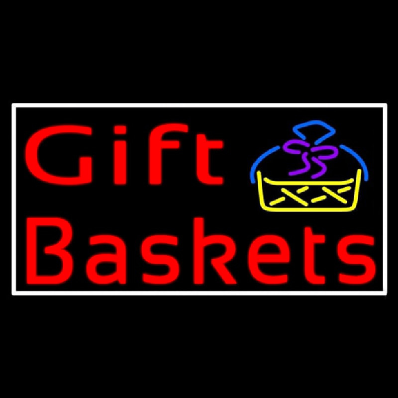 Red Gift Baskets With Logo Leuchtreklame