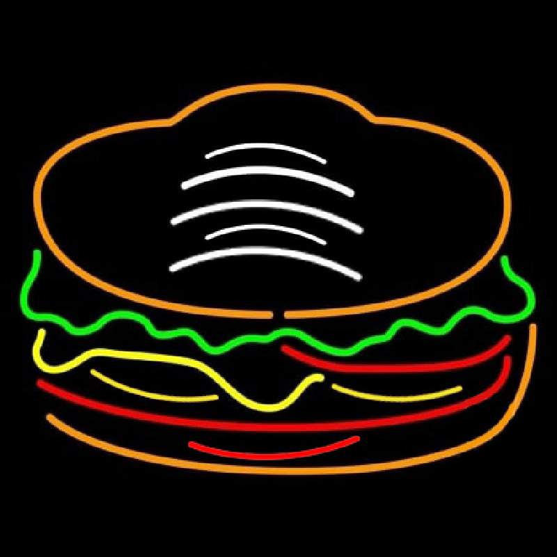 Red Green Burger Logo Leuchtreklame