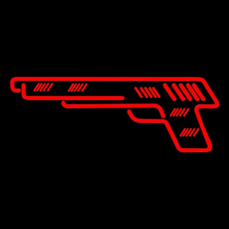 Red Gun Logo Leuchtreklame