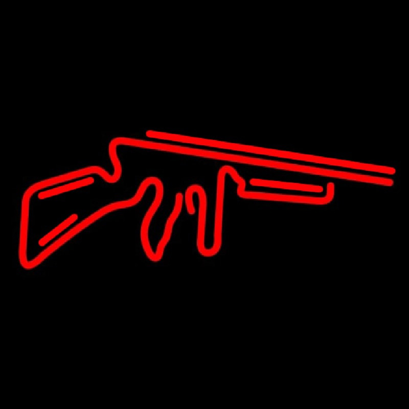 Red Gun Logo Leuchtreklame