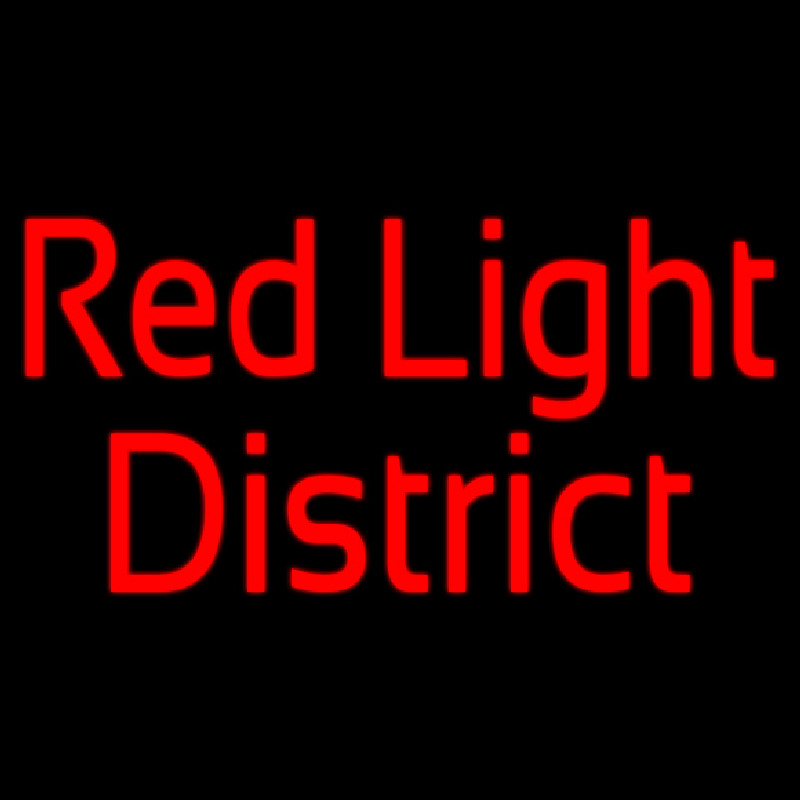 Red Light District Leuchtreklame