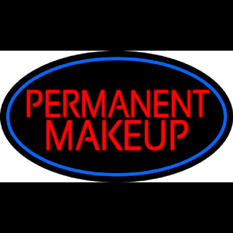 Red Permanent Makeup Leuchtreklame