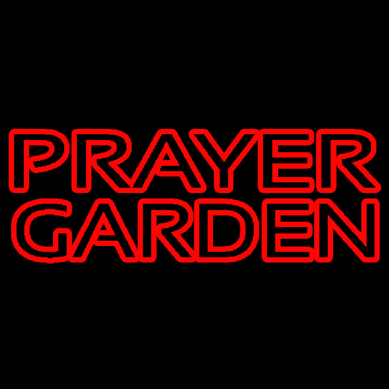 Red Prayer Garden Leuchtreklame