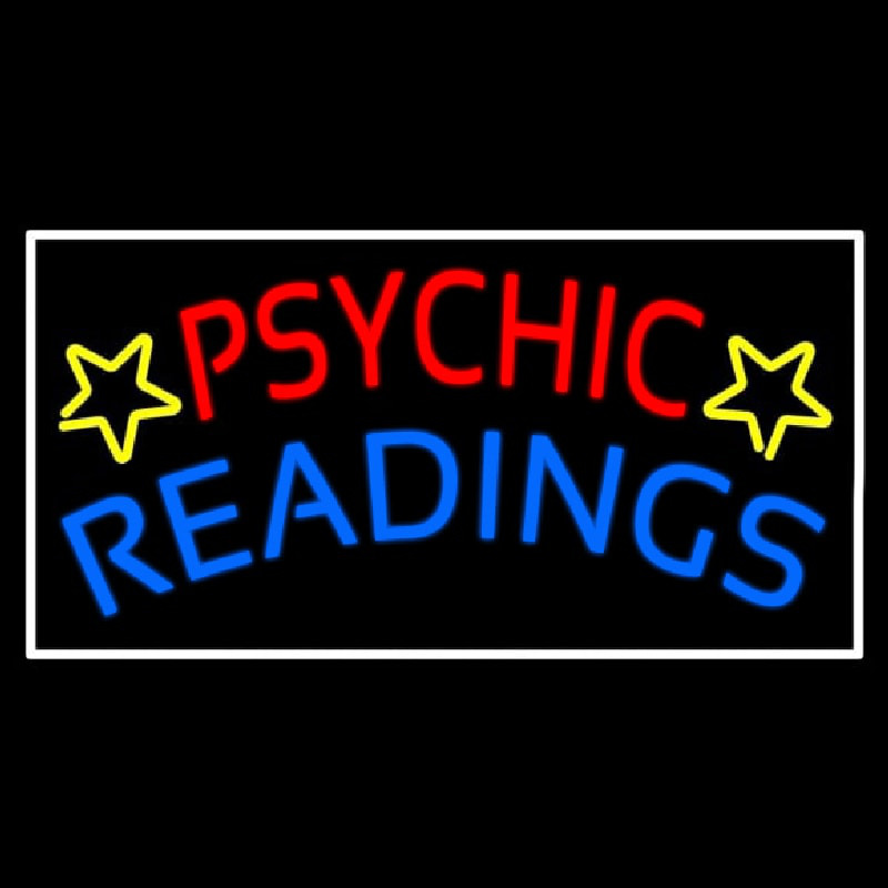 Red Psychic Blue Readings Leuchtreklame