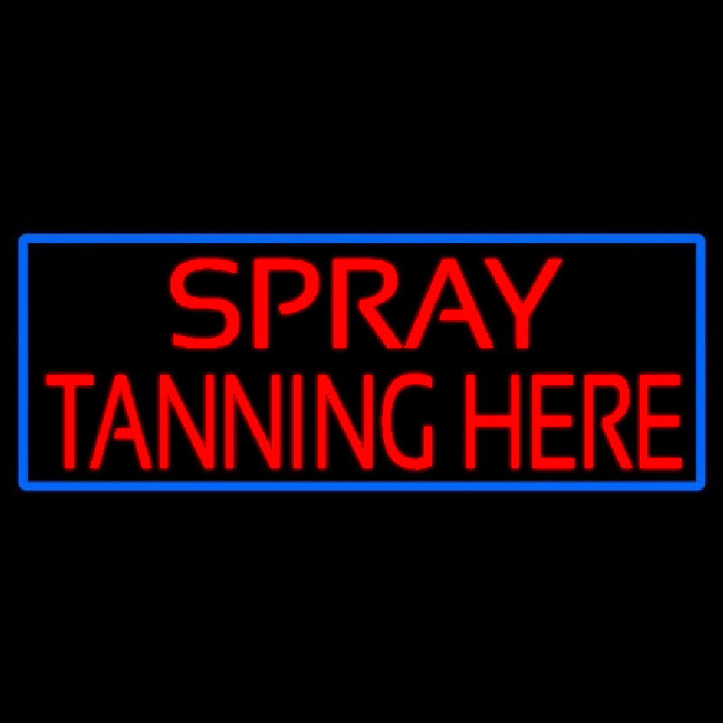 Red Spray Tanning Here Leuchtreklame