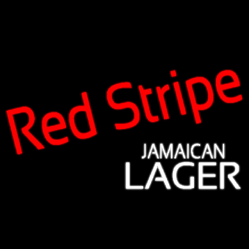 Red Stripe Jamaican Lager Logo Beer Sign Leuchtreklame