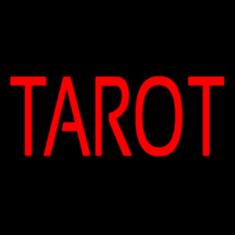 Red Tarot Leuchtreklame