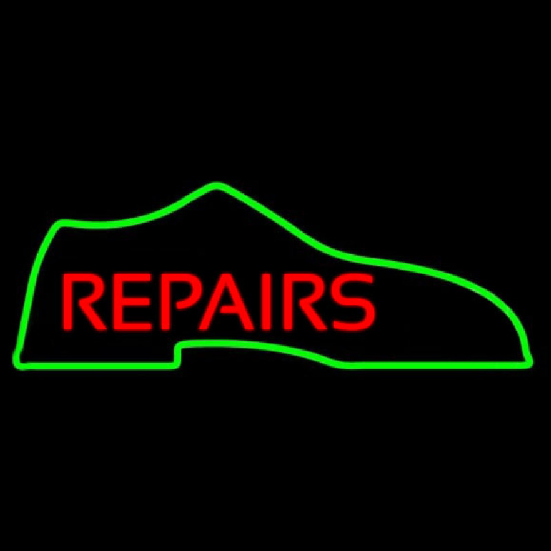 Repair Shoe Leuchtreklame