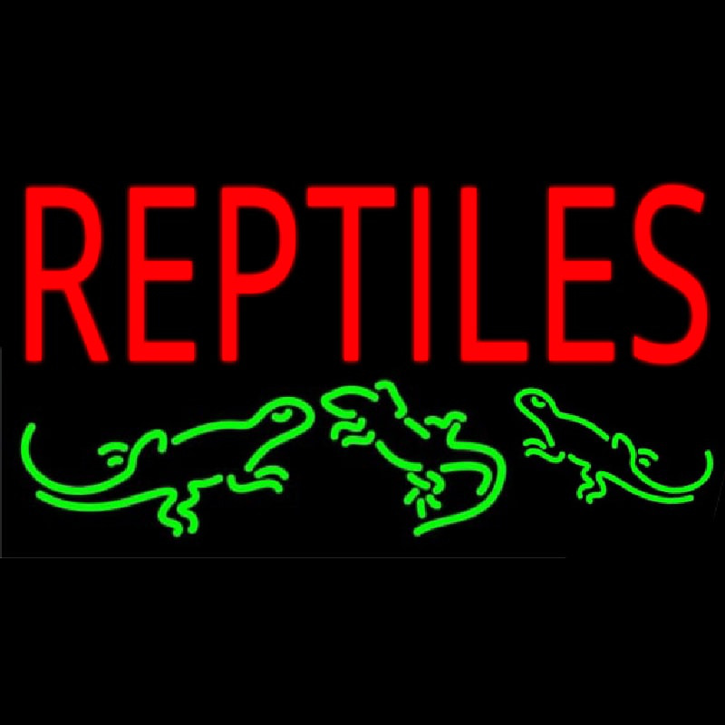 Reptiles 1 Leuchtreklame