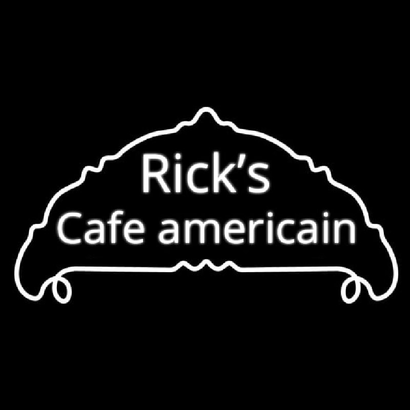 Ricks Cafe Americain  Leuchtreklame