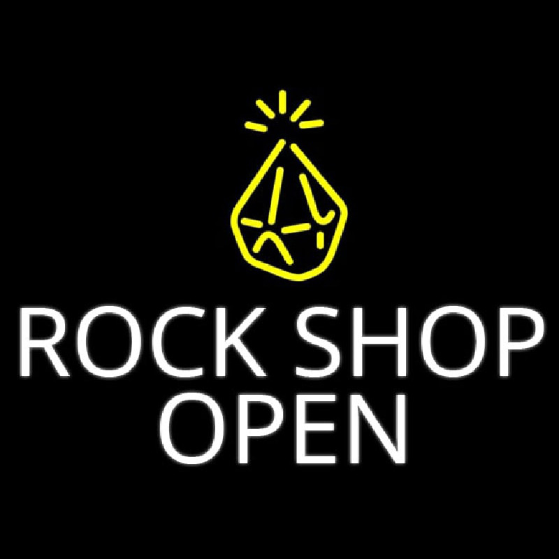 Rock Shop Open Leuchtreklame