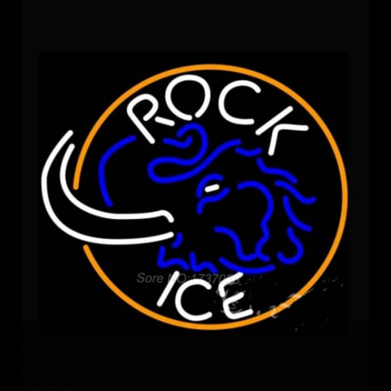 Rolling Rock Ice Elephant Leuchtreklame