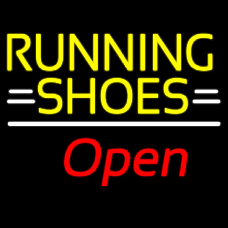 Running Shoes Open Leuchtreklame