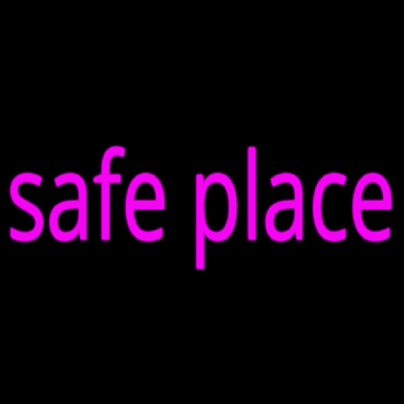 Safe Place Leuchtreklame