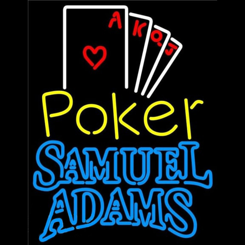 Samuel Adams Poker Ace Series Beer Sign Leuchtreklame