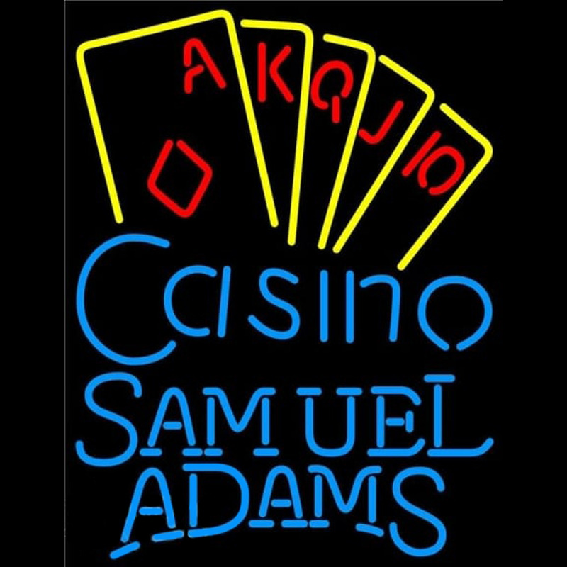 Samuel Adams Poker Casino Ace Series Beer Sign Leuchtreklame