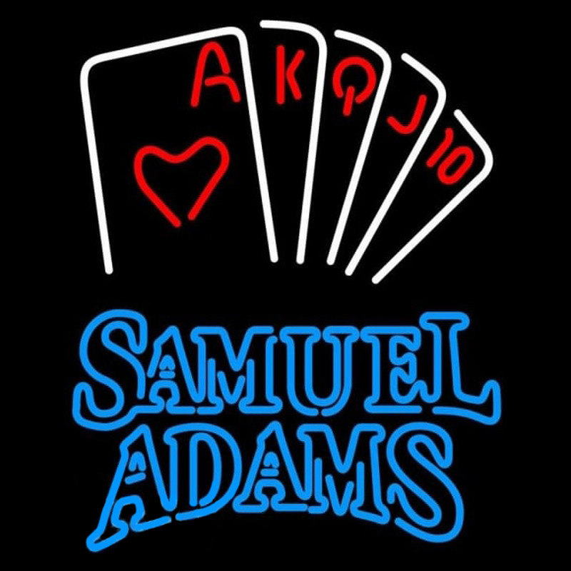 Samuel Adams Poker Series Beer Sign Leuchtreklame